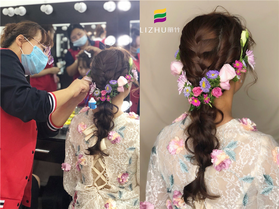 南寧化妝課堂：“鮮花”編發(fā)，做美美的鮮花新娘