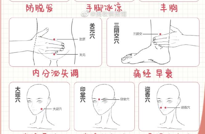 女生必備中醫(yī)美容穴位表，?廣西中醫(yī)美容專(zhuān)業(yè)學(xué)校分享