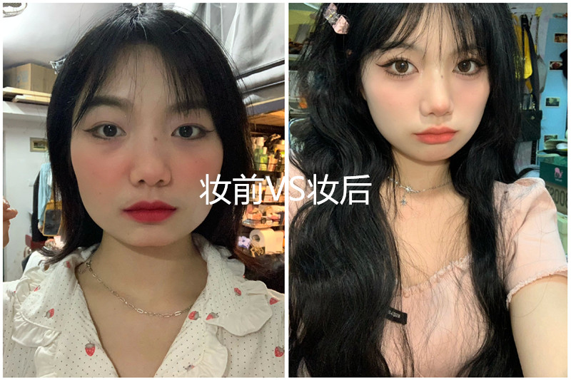 方形臉妝容教程，廣西美妝培訓學校一對一指導