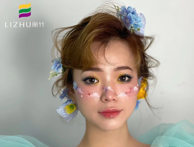森系靈動造型，廣西化妝彩妝學(xué)校作品