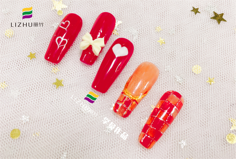 紅色婚禮美甲 、暈染液美甲、泡泡海洋風(fēng)美甲 | 廣西正規(guī)培訓(xùn)美甲