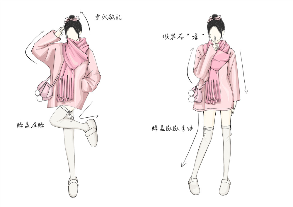 甜妹戶(hù)外拍照姿勢(shì)，廣西省彩妝造型培訓(xùn)教你