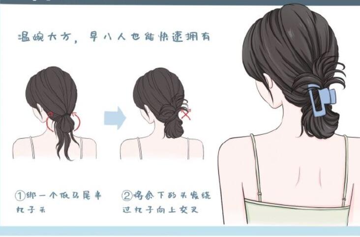鯊魚夾發(fā)型教程，南寧扎發(fā)培訓造型課
