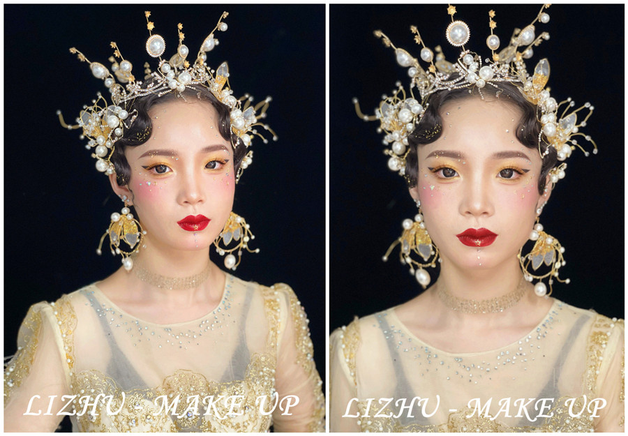 高奢妝容造型，廣西彩妝創(chuàng)意培訓(xùn)學(xué)校作品