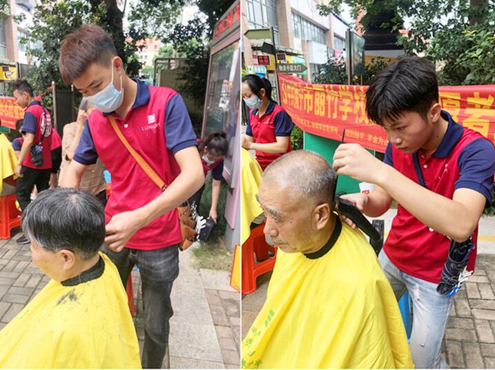 小區(qū)免費(fèi)理發(fā)，廣西美發(fā)志愿者理發(fā)活動