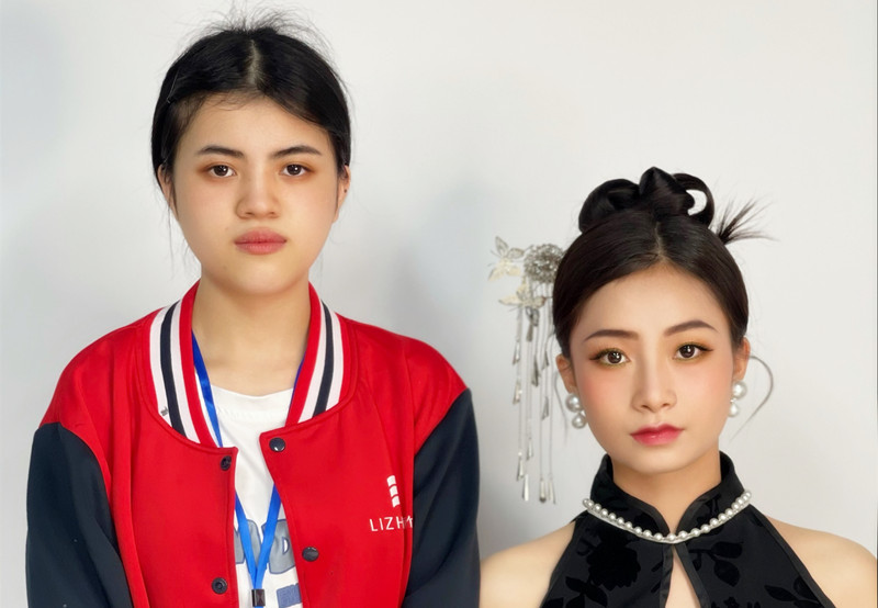 新中式造型，南寧化妝學(xué)校學(xué)員畢業(yè)作品