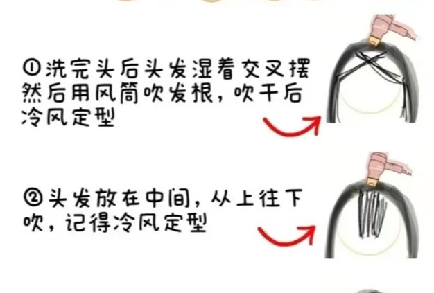 家用版八字劉海打理教程，廣西美發(fā)造型學校分享