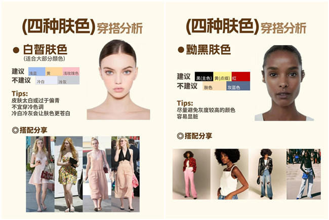 不同膚色的穿搭，廣西形象設(shè)計專業(yè)分析