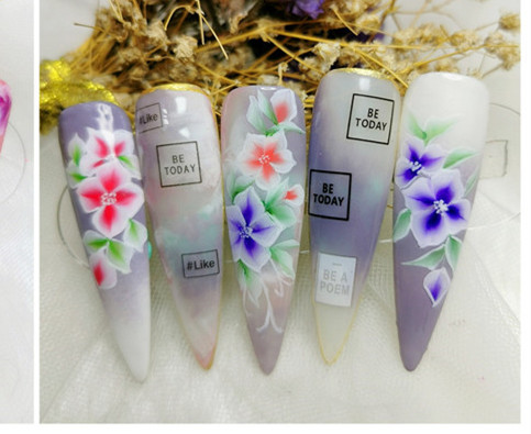 3D花朵美甲，南寧美甲學(xué)校排行榜推薦