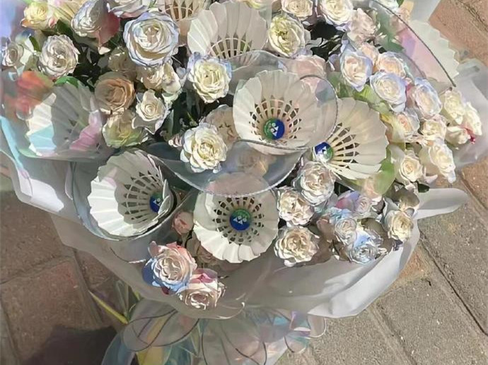 羽毛球花束，南寧鮮花花藝職業(yè)學校分享