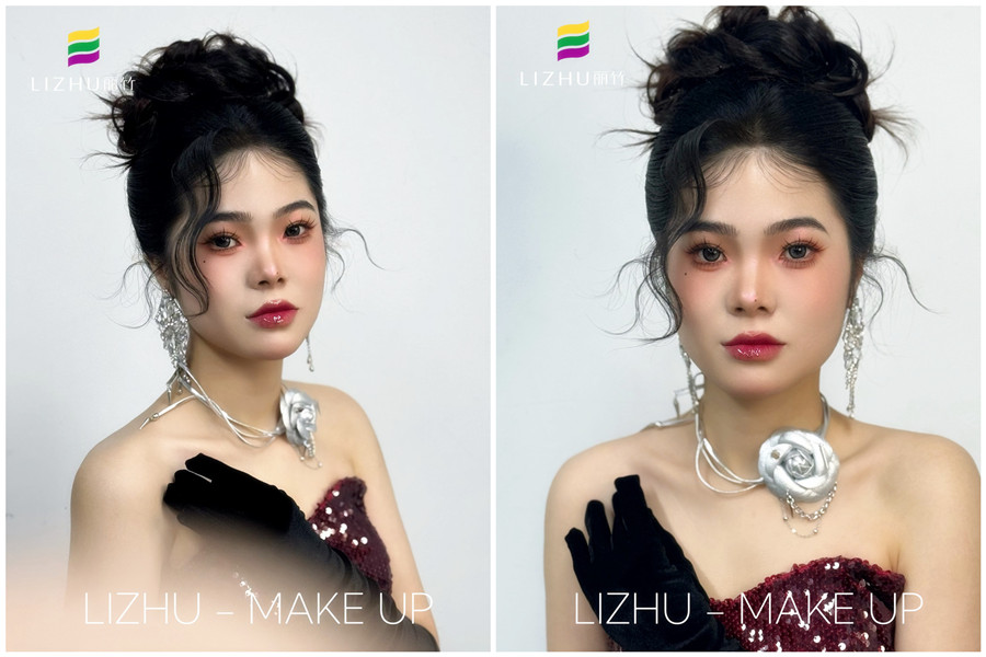 千金禮服造型，廣西學(xué)彩妝造型影樓作品