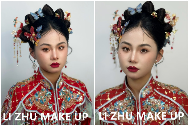 國(guó)風(fēng)秀禾造型，廣西影樓新娘寫(xiě)真作品
