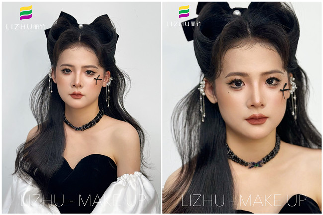 復(fù)古貓耳造型，南寧化妝培訓(xùn)中心課堂作品