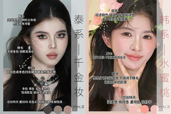 不同妝容解析，南寧專(zhuān)業(yè)化妝培訓(xùn)