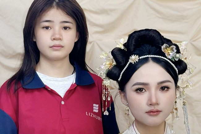 婚禮秀禾造型，南寧化妝訓(xùn)練